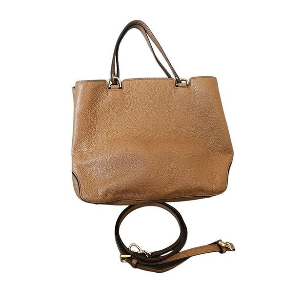 Michael Kors Acorn camel brown soft leather Anabelle crossbody hand bag - Picture 2 of 8